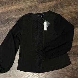 Elegant Black Women's Top - White House Black Market NWT